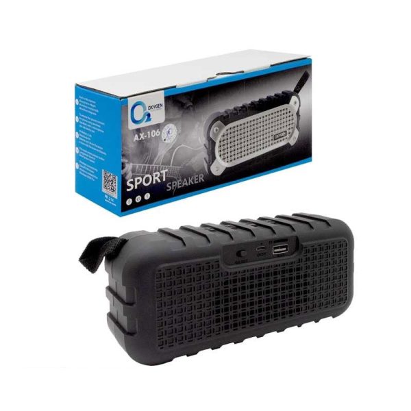 اسپیکر بلوتوثی قابل حمل اکسیژن مدل OXYGEN AX-106