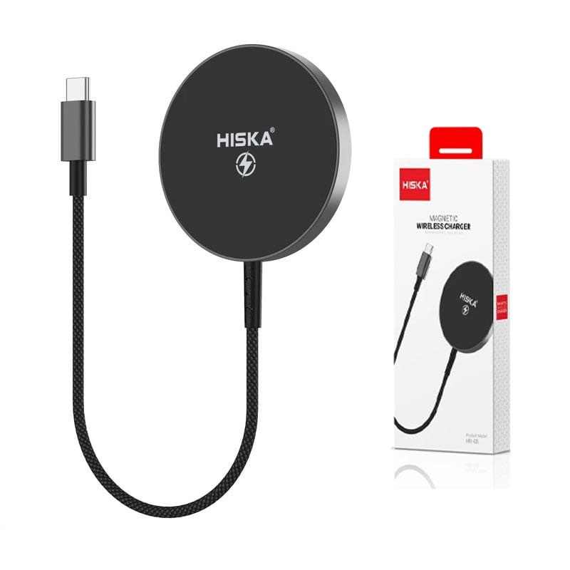 شارژر وایرلس هیسکا مدل HR-08 دارای گارانتی هیسکا