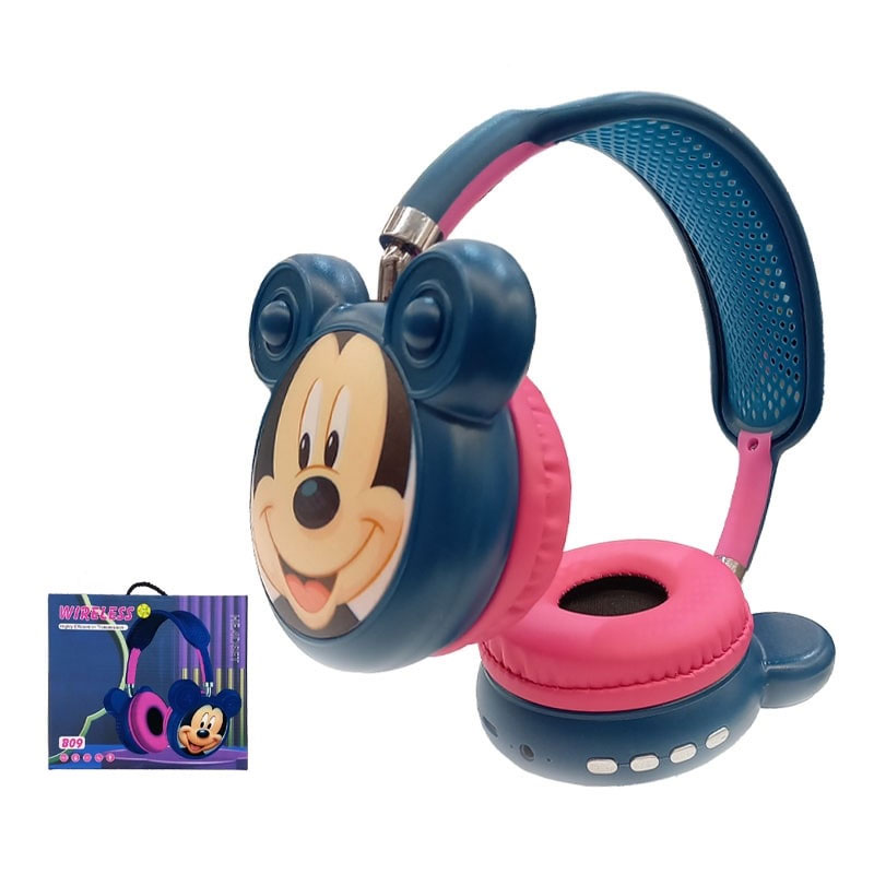 هدست بی سیم فانتزی طرح میکی ماوس چاپی مدل B09