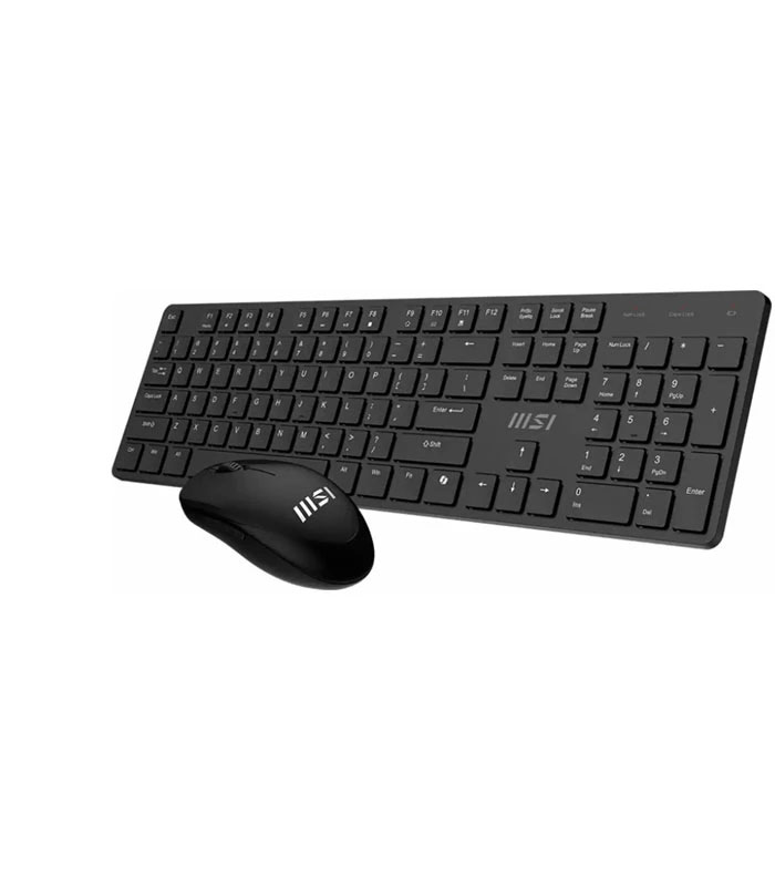 کیبورد و ماوس گیمینگ ام اس آی مدل FORGE K200 Wireless Combo