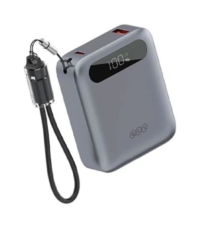 پاوربانک 22.5 وات کیو سی وای مدل qcy pb10d ظرفیت 10000 میلی‌آمپرساعت اصلی